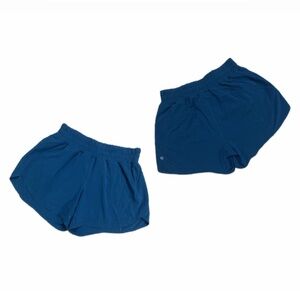 LULULEMON Track That High-Rise Lined Running Shorts – 10 – Iron Blue.